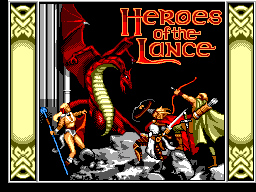 Heroes of the Lance (Europe) Title Screen